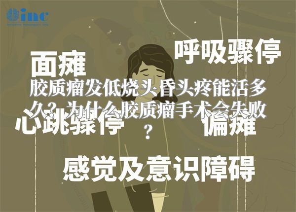胶质瘤发低烧头昏头疼能活多久？为什么胶质瘤手术会失败？