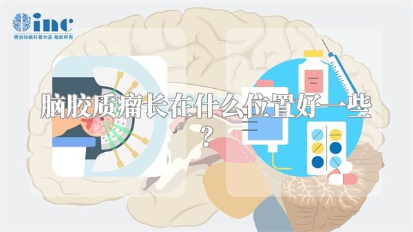 脑胶质瘤长在什么位置好一些？