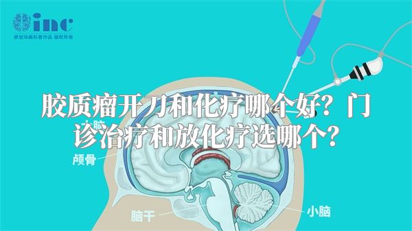 胶质瘤开刀和化疗哪个好？门诊治疗和放化疗选哪个？