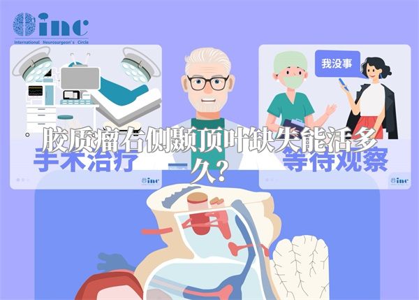 胶质瘤右侧颞顶叶缺失能活多久？
