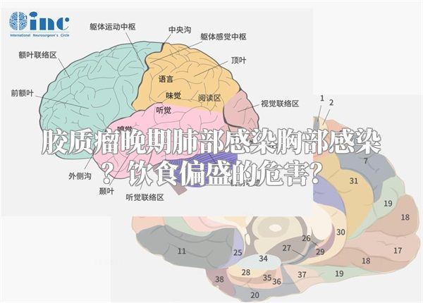 胶质瘤晚期肺部感染胸部感染？饮食偏盛的危害？