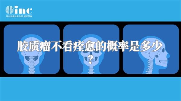 胶质瘤不看痊愈的概率是多少？