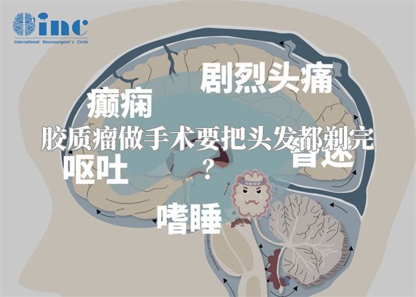 胶质瘤做手术要把头发都剃完？