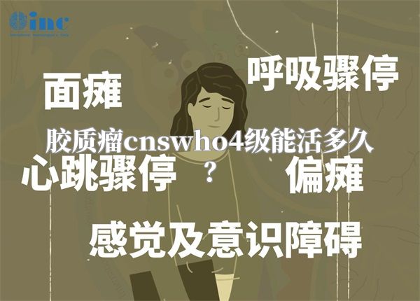 胶质瘤cnswho4级能活多久？