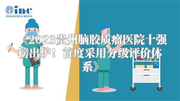 《2023贵州脑胶质瘤医院十强榜出炉！首度采用分级评价体系》