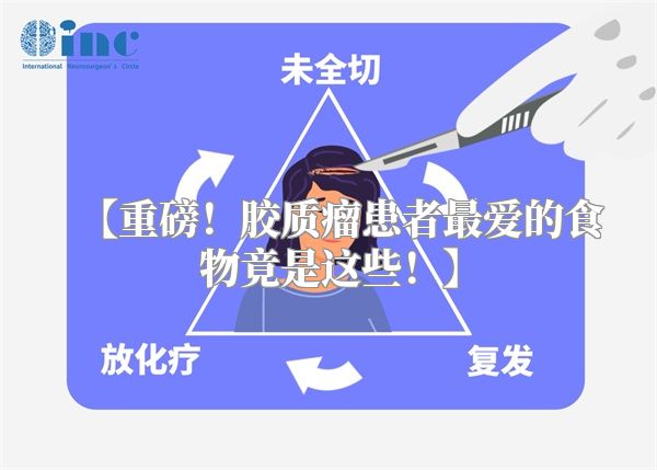 【重磅！胶质瘤患者最爱的食物竟是这些！】