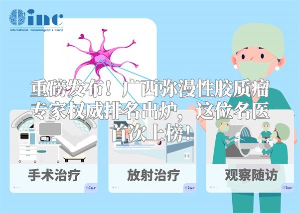 重磅发布！广西弥漫性胶质瘤专家权威排名出炉，这位名医首次上榜！