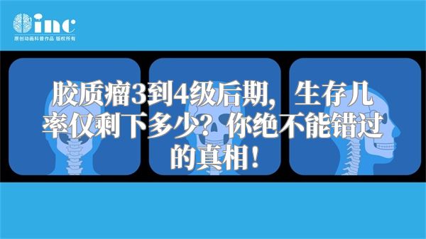 胶质瘤3到4级后期，生存几率仅剩下多少？你绝不能错过的真相！