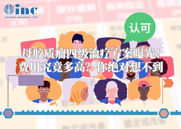 母胶质瘤四级治疗方案曝光！费用究竟多高？你绝对想不到！