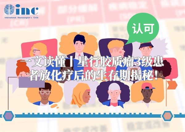一文读懂丨星行胶质瘤3级患者放化疗后的生存期揭秘！