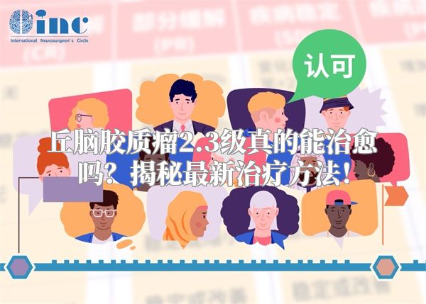 丘脑胶质瘤2.3级真的能治愈吗？揭秘最新治疗方法！