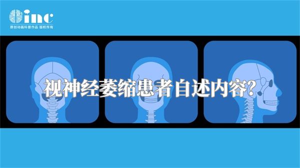 视神经萎缩患者自述内容？