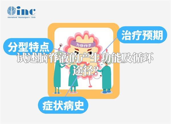 试述脑脊液的产生功能及循环途径?