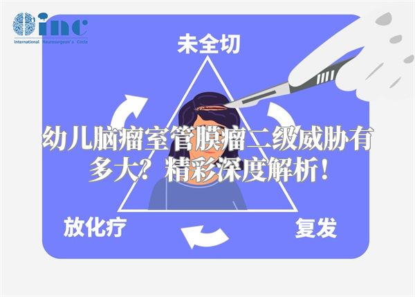 幼儿脑瘤室管膜瘤二级威胁有多大？精彩深度解析！