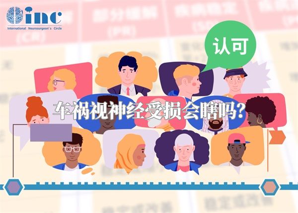 车祸视神经受损会瞎吗？