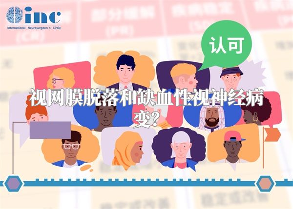 视网膜脱落和缺血性视神经病变？