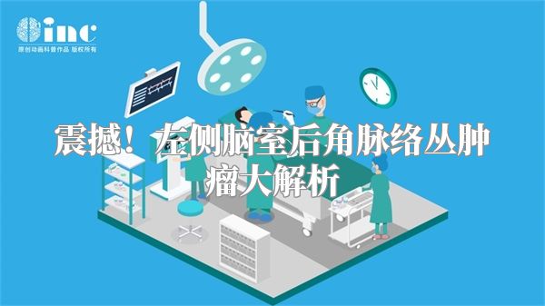 震撼!左侧脑室后角脉络丛肿瘤大解析
