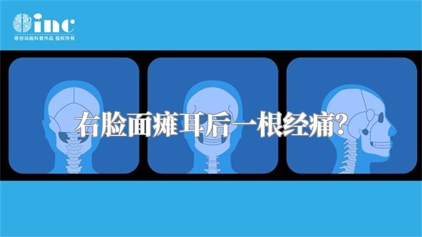 右脸面瘫耳后一根经痛？